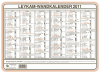 Wandkalender KA711 Format 310x223 mm