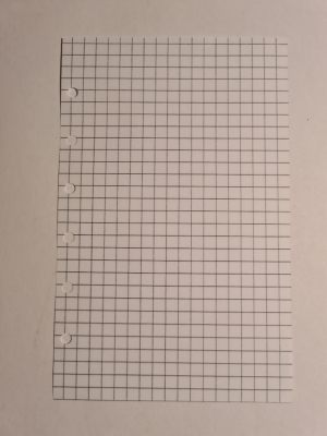 6400 Karopapier ( Kariertes Papier ) - 50 Blatt